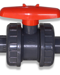 Ball valve, PVC 16 mm, NP16, 2xbonded socket (ZP00231)